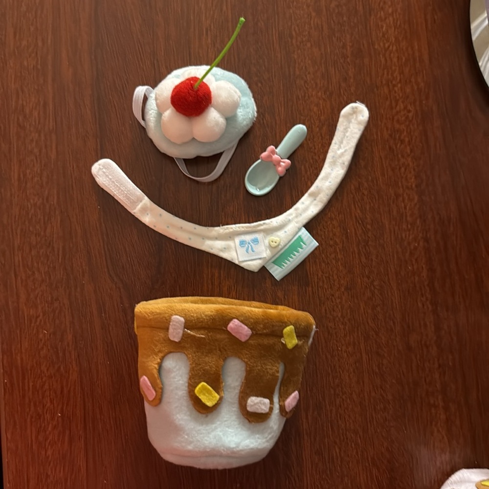 Ice Cream Sundae Set fits Labubu Blue - LABUBU NOT INCLUDED